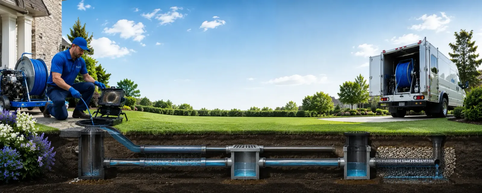 Outdoor drain cleaning information for Lowell, NC